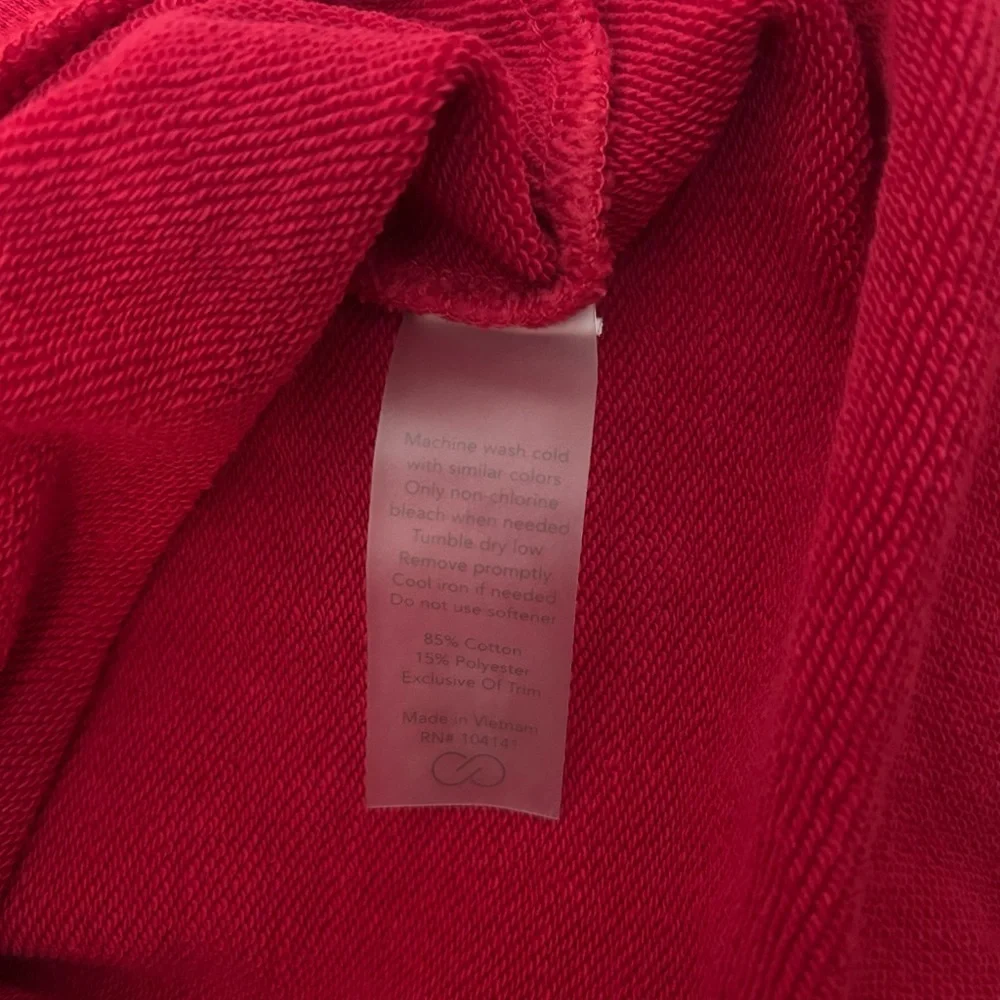 CALIA by Carrie Underwood Women's French Terry Mock Neck Pullover Red Small - Picture 5 of 7